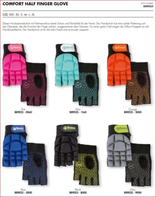 Reece Comfort Half Finger Glove Hockeyhandschuh Feldhandschuh Hockey Sport 