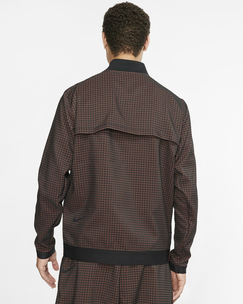 Men's Nike Tech Pack Grid Bomber Sportwear Jacket Black