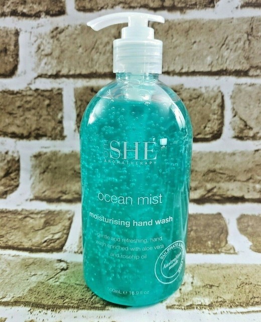 Om She Aromatherapy Moisturising Liquid Hand Soap Wash 16.9 Fl.oz Ocean