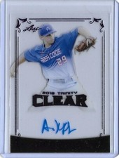 2018 Leaf Trinity Clear Acetate ADAM KLOFFENSTEIN Purple Foil Auto RC Blue Jays