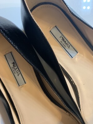 PRADA プラダ　オープントゥ　サイズ37 PRADA プラダ オープントゥ パンプス 37 約24cm