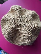 Crude Natural Raffia Traditional Hand Made 2 Sided Men Cap