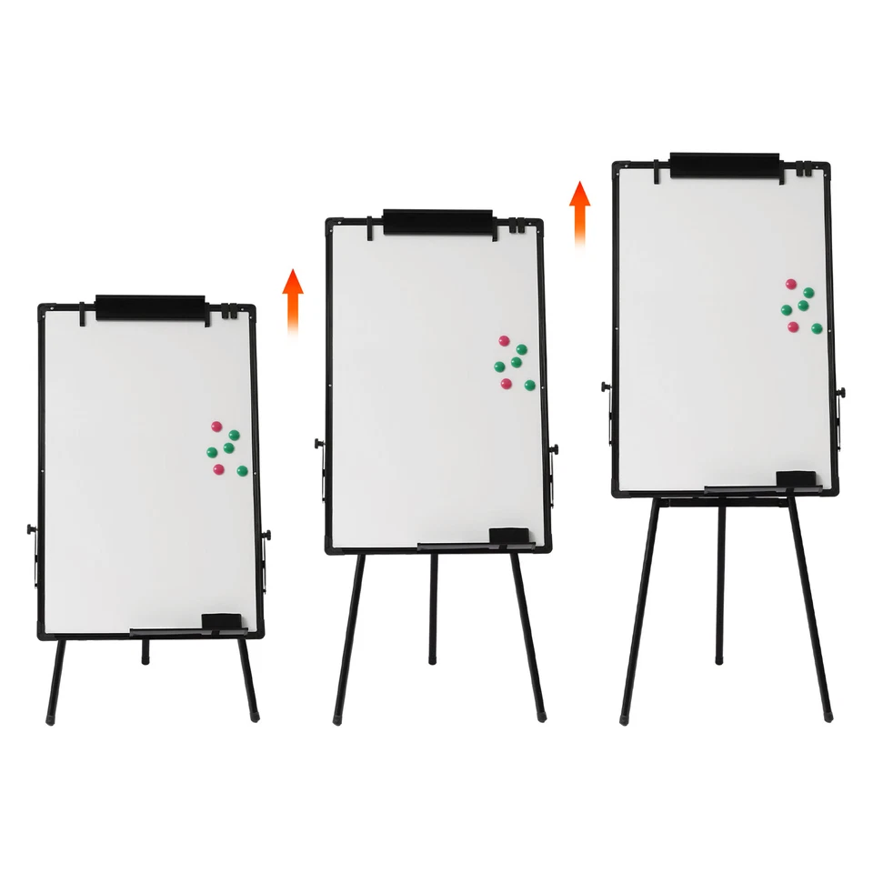 36 x 24 Inch Adjustable Whiteboard Easel Magnetic Dry Erase Board Bulletin Board - Image 3 of 4