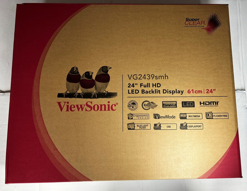 ViewSonic VG2439smh-2 Moniteur Ergonomique MVA 24 Full HD, 5ms, VGA