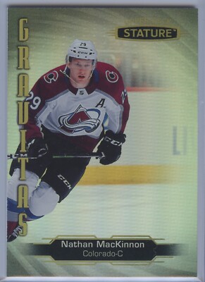 2020-21 Upper Deck Stature Gravitas Nathan MacKinnon #G-8 - Avalanche 