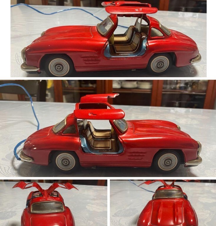 Bandai Tin Toy Car Benz 300SL Coupe Gullwing W/remote Bandai Tin Toy Car Benz 300SL Coupe Gullwing W/remote