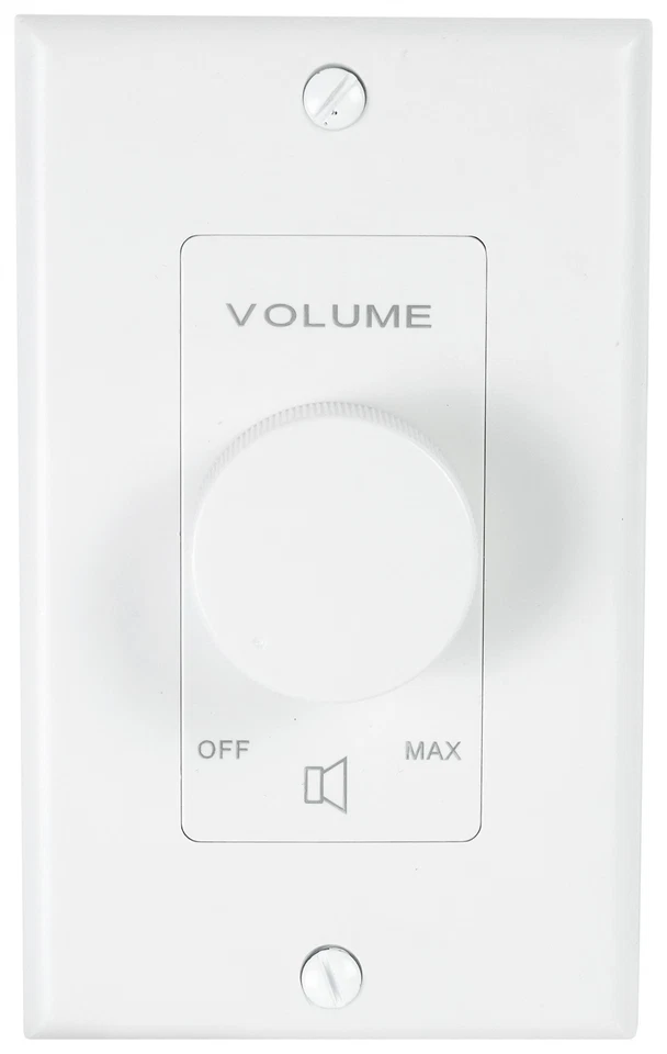 Rockville 2-Room Home Audio Receiver+(4) White 3.5" Cube Speakers+Wall Controls - Image 4 of 4