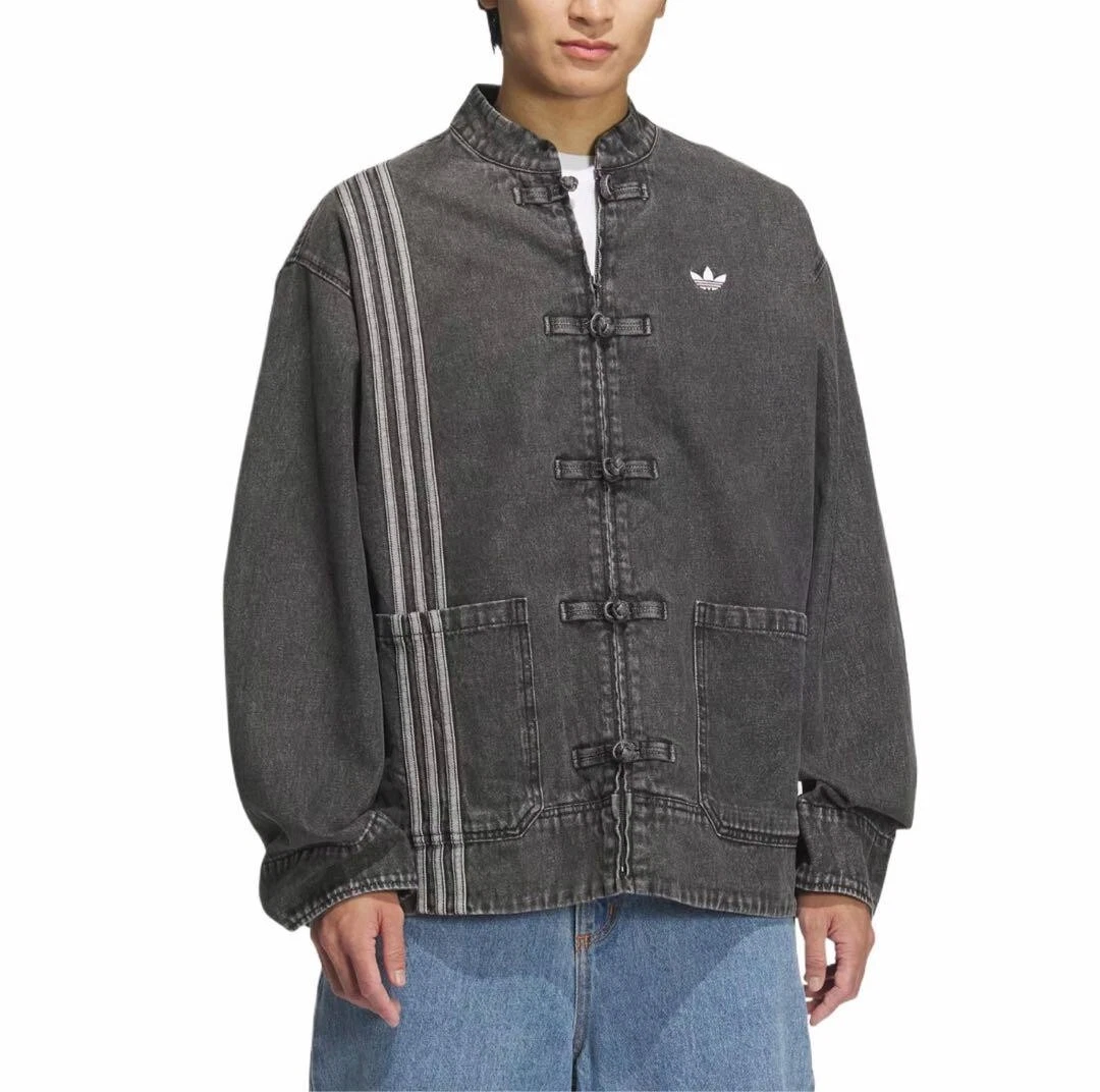 adidas ダークグレー デニム ジャケット Gray Adidas China Exclusive Year of the Snake Track Jacket Denim