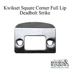 Kwikset Deadbolt Strike Plate Square Corner Full Lip Strike Kwikset 84638-26