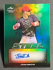 2023 Leaf Trinity STEEL REFRACTOR ROOKIE AUTO Juan Brito 6/7