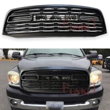 Upgrade Front LTD Grill For Dodge Ram 1500 Grill 2006 2007 2008 Grille w/Letters