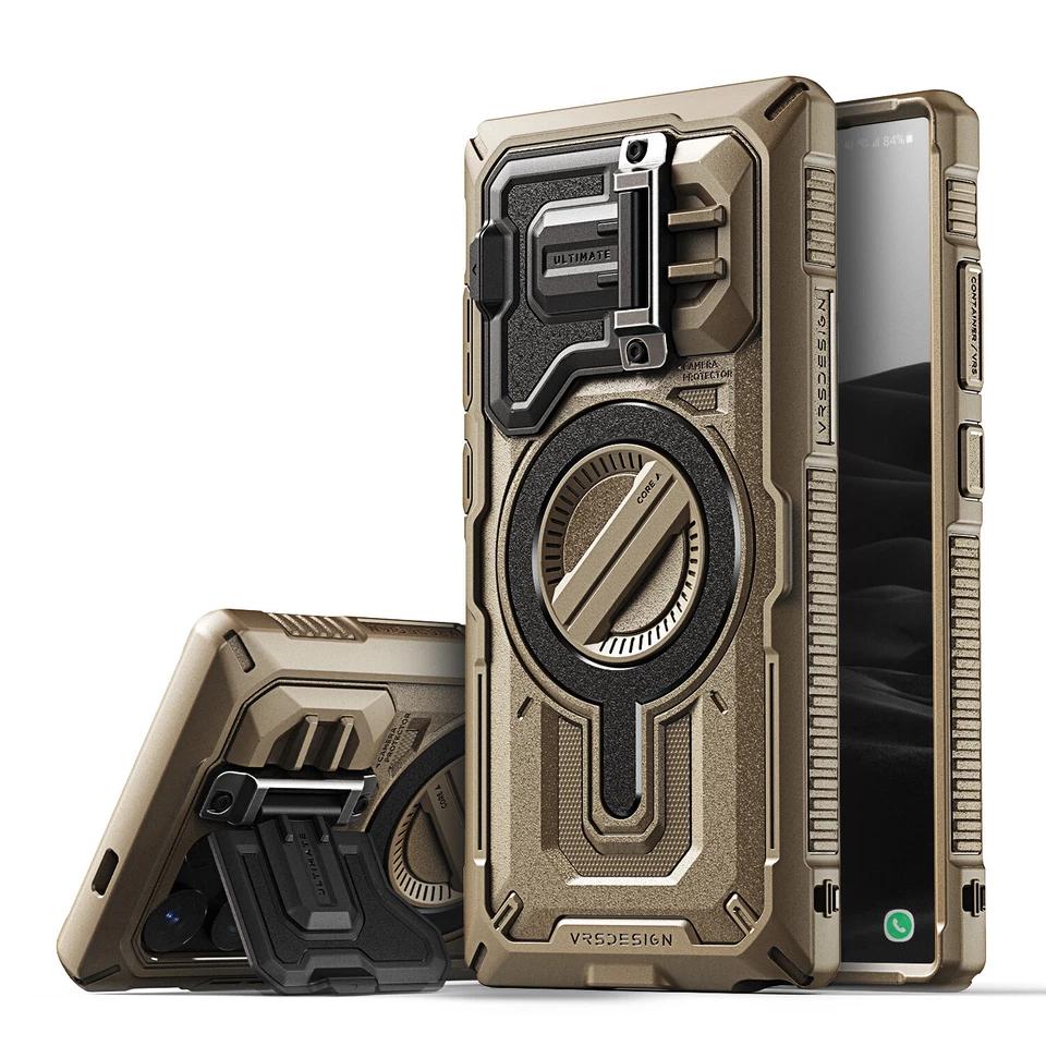 Capa carteira cartão e câmera VRS [Terra Guard Ultimate] para Galaxy S24 Ultra - Imagem 2 de 4