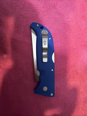Cold Steel Finn Wolf AUS 8A Plain Blade 4.375'' Long Griv-Ex Blue Handle 20NPG