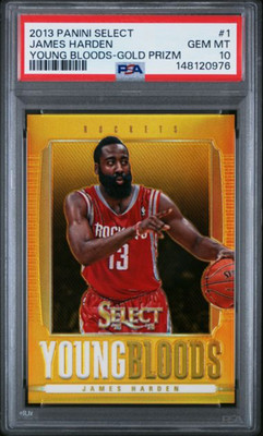 2013 Select #1 True Gold /10 James Harden PSA 10 GEM