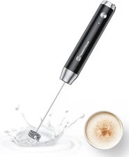 Maestri House Rechargeable Milk Frother, LunaFro NS Handheld Electric Foam Maker