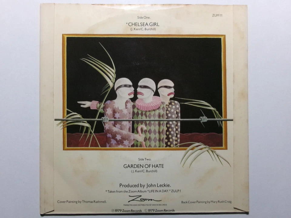 SIMPLE MINDS CHELSEA GIRL GARDEN OF HATE ZOOM ZUM 11 NEW WAVE - Image 3 of 3