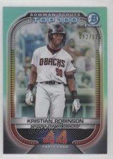 2021 Bowman Scouts Top 100 Aqua Refractor 82/125 Kristian Robinson #BTP-44 0q21