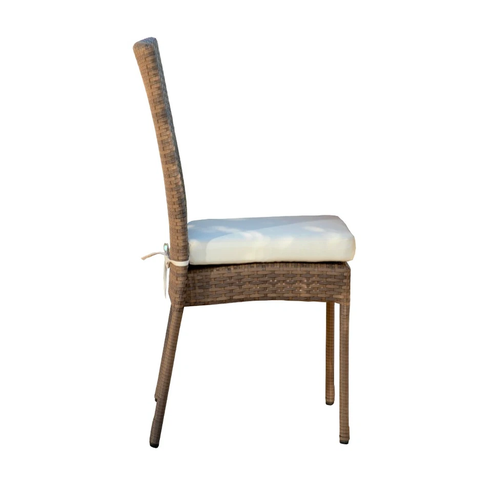 Juego de comedor exterior rectangular Coaster Sierra 6 piezas eucalipto, natural (usado) Foto 2 de 4