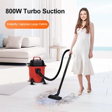 15L/18L Dry/Wet Dust Vacuum Cleaner 4m Cord Handheld Blow Function Large Bucket 