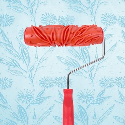 Hanroy 7'' Patterned Paint Roller for Wall Decoration Classic Brick EG048T 