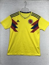 Colombia National Team Soccer Shirt Mens Medium Adidas Climalite 2018 Jersey