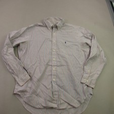 Ralph Lauren Shirt Mens 16.5 Long Sleeve Button Front Checks Classic Fit