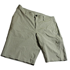 O  Neill Men  s Beige Hybrid Shorts Size 34 Water Resistant Stretch Casual Surf