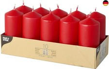  Stumpenkerzen Ø 40 mm, 90 mm rot, Papstar (17918), 10 Stück 