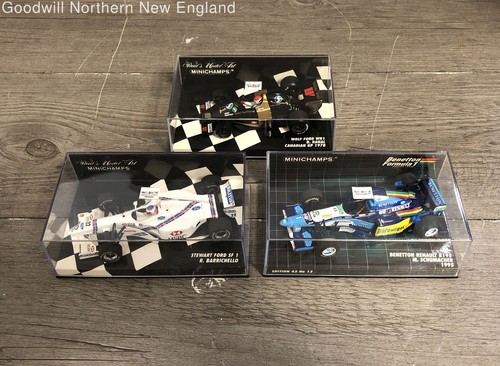 Lot of 3 PMAM 1:43 Diecast Cars Og Boxes Wolf Ford WR1 Stewart Ford SF 1 B195