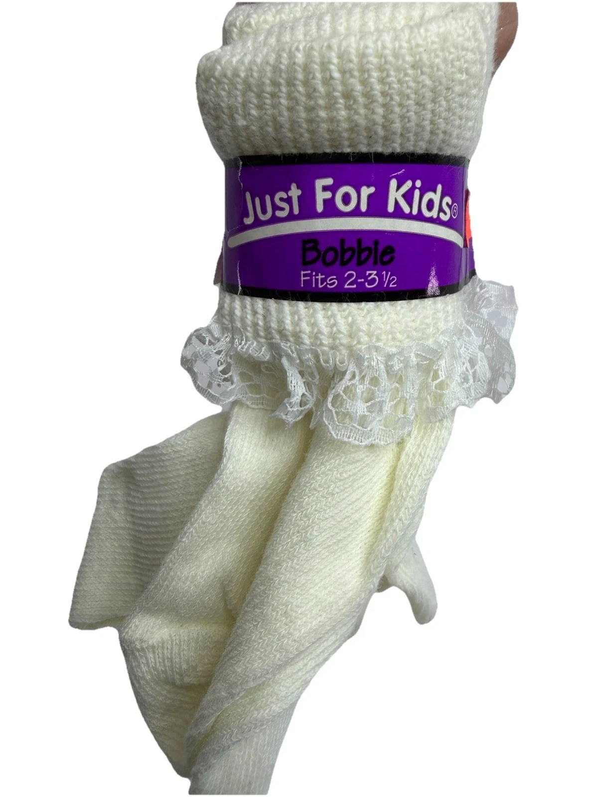 VTG Lace Bobbie Socks Toddler Girl Sz 2-3.5 White Just For Kids USA Cotton 5pk
Opens in a new window