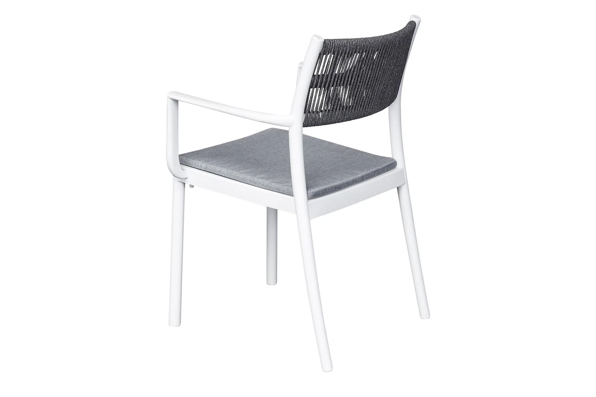 Silla apilable Lexx silla de jardín silla de bistró silla de plástico cuerda antracita