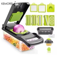 14/16 in 1 Multifunctional Vegetable Chopper Onion Chopper Handle Food Grate Fo