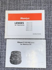 Mamiya RB Instructions - interchangeable lenses R B Brochures MEDIUM FORMAT