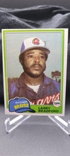 1981 Topps - Larry Bradford #542 Black Border Above Top Green Line