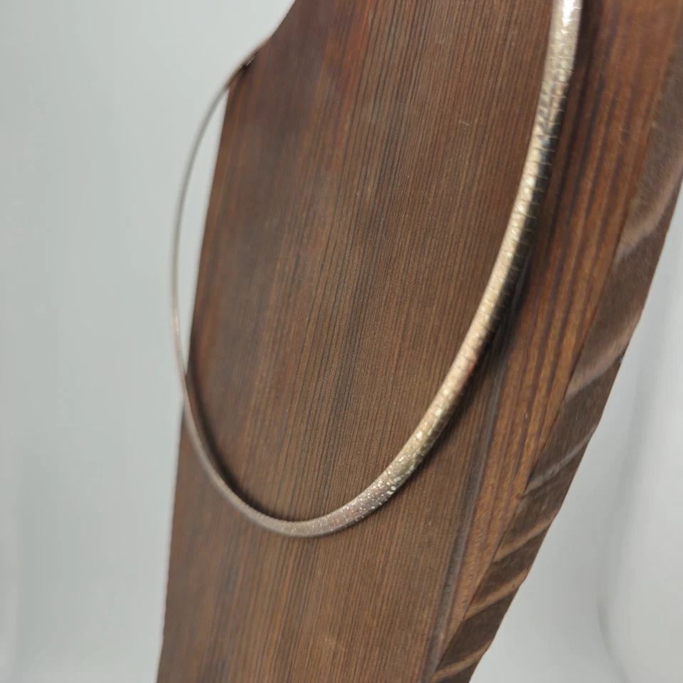 Collar Omega Milor Italia Plata de Ley 925 7.5 pulgadas Clásico Vintage Foto 3 de 4