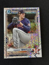 2021 Bowman Chrome Prospects Speckle Refractor /299 Forrest Whitley #BCP-9 Astro