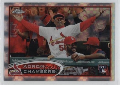 2012 Topps Chrome X-Fractor Adron Chambers #153 Rookie RC c7w