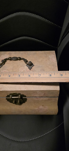 VTG Chinoiserie Footed Floral Jewelry Box Filled With Jewelry Necklaces Bracelet - Picture 11 of 14