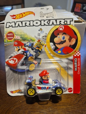 #ad MARIO Standard Kart Circuit Special Car Mattel GBG26 Hot Wheels Mario Kart 1 64 $9.99