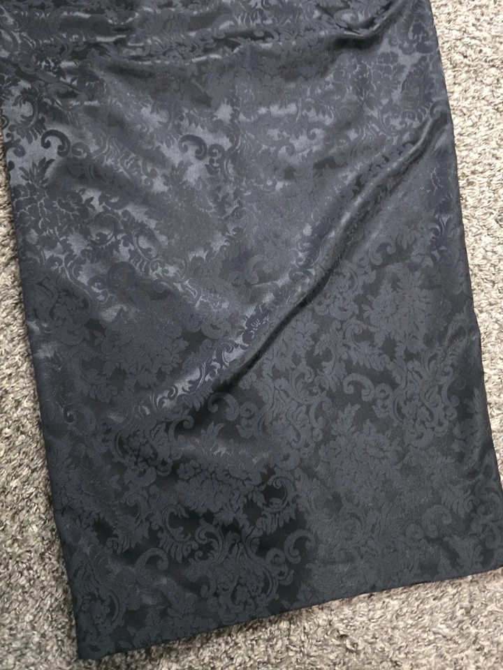 De Colección Vestido de Cóctel Scott McClintock Talla 10 Negro Floral Encaje Gargantilla Gótico Vampiro Años 90 Foto 2 de 4