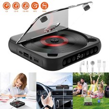 New Portable CD Player Personal CD Players with Bluetooth Rechargeable Black