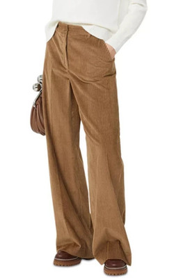 Max Mara Weekend Tania Hazelnut Brown Corduroy Pants 6 US - GB 8  29x30