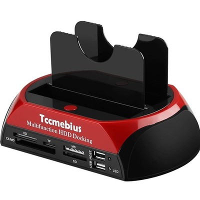 Herren USB 2.0 SATA IDE Festplatten Dockingstation Kartenleser HDD 20Tb
