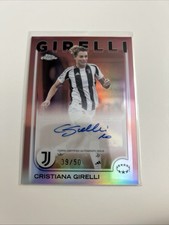 2024-25 Topps Chrome UEFA Women's  Cristiana Girelli rose gold /50 Auto