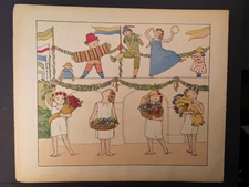 Lithograph, hand coloured 1903. Dedication. Karl Hofer (1878-1955):