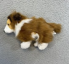 Ganz Webkinz Collie Dog Plush Stuffed Animal HM149 Brown White Toy No Code