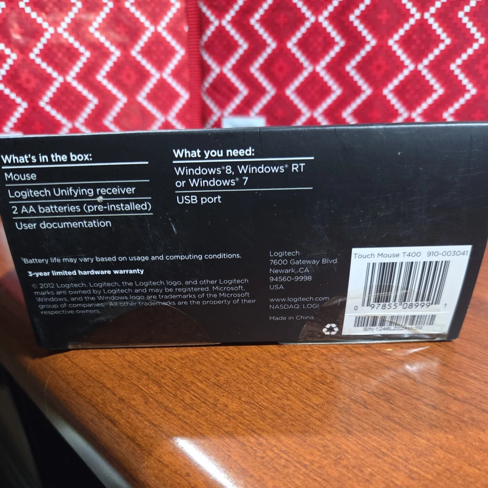 Logitech T400 Zone Touch Wireless Mouse - Brand New. NIB, GREAT!! - Image 3 of 4