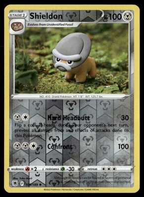 Shieldon Astral Radiance 109/189 Uncommon Reverse Holo Pokemon Near Mint