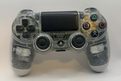 Sony PS4 DualShock 4 Wireless Controller Clear Transparent Tested Working