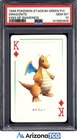 Pokemon Stadium 1998 Dragonite King Of Diamonds Green Playing Card GEM MT PSA 10